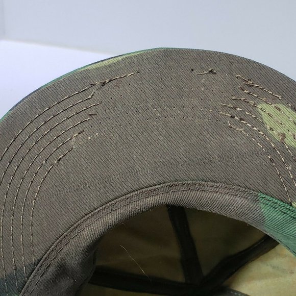 Vintage Hughes Micon Camouflage Hat Mesh K-brand USA trucker hat Patch Snapback - Picture 9 of 10